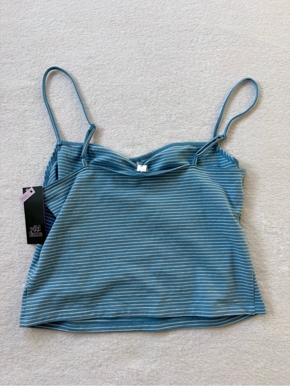 Target Blue Striped Ruched Camisole - Picture 10 of 10